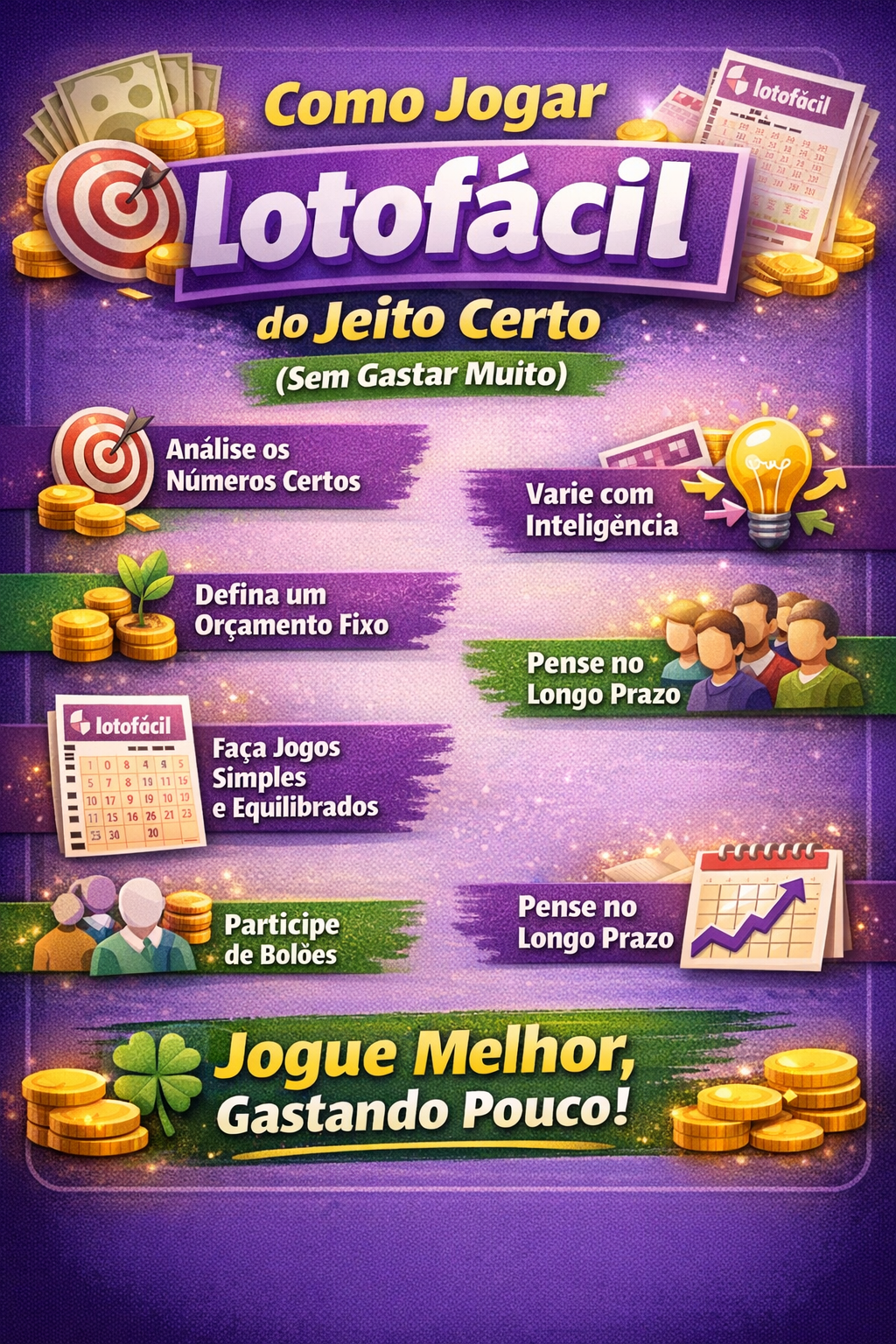 🍀 Como Jogar Lotofácil do Jeito Certo (Sem Gastar Muito)